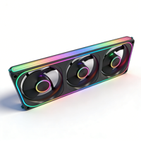 Refroidisseur de processeur liquide AIO WGX-B360-02 avec ventilateur ARGB Prism, hub à motif CD, refroidissement par eau PWM pour PC de jeu Intel LGA 1700 1851 AMD AM5 AM4