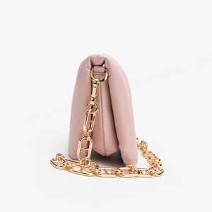 Bolso de Mano de Lujo para Mujer, Diseño Moderno 2024, Cadena, Cierre de Cremallera, Cuero PU de Alta Calidad, Forro de Poliéster, Ideal para Oficina y Fiestas - Product Image 3