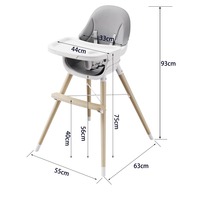 Chaise haute pour bébé, chaise de repas pour enfants, chaise de bureau multifonctionnelle de haute qualité, siège évolutif, directement de l'usine