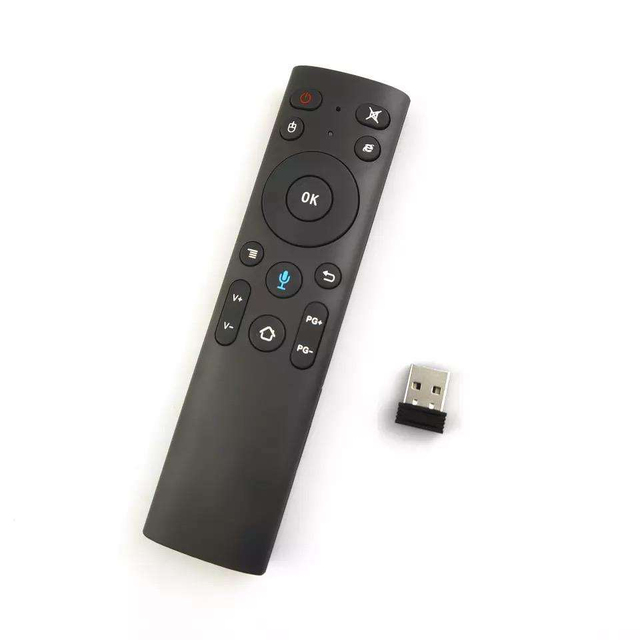 In Stock Q5+ Voice Remote Control Gyro Air Mouse with Microphone 3 Axis Gyroscope for Smart TV and Android Box