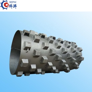 ZKEPAI Bloque convexo desmontable de rodillo en forma de Z para triturar pavimento de cemento, personalizado de acuerdo con <span class=keywords><strong>el</strong></span> tamaño del rodillo - Product Image 5