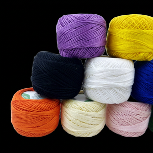 Hilo de Bordar 100% Algodón, Hilo de Coser con Perlas, Tamaño 8, Bolas Teñidas para Punto de Cruz, Crochet, Manualidades, Bolsos - Product Image 1