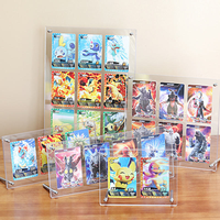 Support de Présentation Magnétique Transparent en Acrylique pour Photos et Cartes à Collectionner, Multi-Grilles, Autonome, de Table, Imprimé UV, Léger