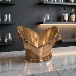 Refroidisseur à vin en laiton plaqué argent - Product Image 3