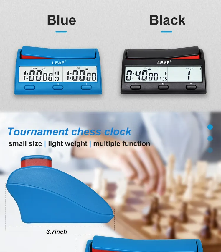फैक्टरी प्रत्यक्ष बिक्री शतरंज बोर्ड और टाइमर छलांग Wholesales शतरंज खेल पेशेवर शतरंज घड़ी डिजिटल