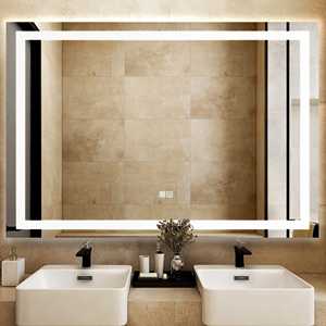 Miroir intelligent LED pour salle de bain, miroir mural pour le maquillage avec éclairage - Product Image 1