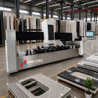 Machine de fraisage CNC multifonctionnelle HMI pour le polissage des bords, le perçage de trous et la découpe pour comptoirs en quartz, granit et marbre