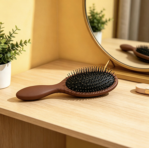 <span class=keywords><strong>Brosse</strong></span> à <span class=keywords><strong>cheveux</strong></span> à coussin d'air avec logo personnalisé, poils souples et flexibles <span class=keywords><strong>pour</strong></span> tous types de <span class=keywords><strong>cheveux</strong></span>, <span class=keywords><strong>pour</strong></span> femmes et hommes, <span class=keywords><strong>cheveux</strong></span> humides, secs, <span class=keywords><strong>bouclés</strong></span> ou raides - Product Image 3