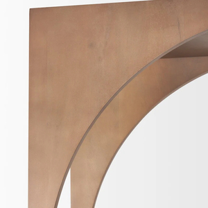 Estantería de Madera Arqueada y Vitrina, Librería Abierta Moderna de 5 Niveles para Sala de Estar, Muebles Elegantes para Sala de Estar - Product Image 4