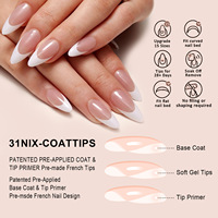 Vente directe usine – Nouveaux faux ongles blancs à presser, motif ciel étoilé, forme amande/ovale, teintes fluorescentes, pack mixte de 240 faux ongles