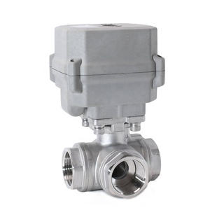 Vanne à boisseau sphérique électrique modulante Etrany DC12V24V 1 pouce 3 voies pour régulation <span class=keywords><strong>de</strong></span> fluides à haute température - Product Image 5
