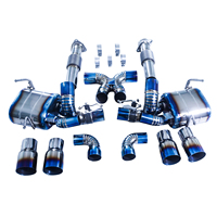 Tuyau d'échappement de luxe GFC pour Chevrolet Corvette C8 ZR1 5.5L en alliage de titane poli miroir, silencieux à soupapes variables 1.5mm