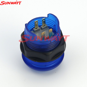 5V12V 28mm Arcade Transparent illuminated Push Buttons with Built-in Microswitch LED Push Button for Arcade <b>Game</b> <b>Machine</b> - Product Image 4