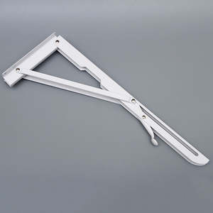 Braket kaki meja lipat 90 derajat, braket segitiga kualitas tinggi, rak gantung dinding - Product Image 3