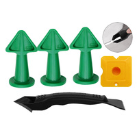 5 en 1 dissolvant lisse grattoir calfeutrage finisseur coulis Kit outils sol moule enlèvement outils à main ensemble accessoires