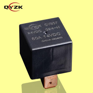 Relé de 24 V CC SPST-NO, Carga Nominal de 80 Amperios, 14 V CC, 4 Pines, 1.6 W, Alternativa al V23134-<span class=keywords><strong>J</strong></span>, Relé para Automóvil, Eliminador de Niebla para Ventana Trasera, PCB - Product Image 1