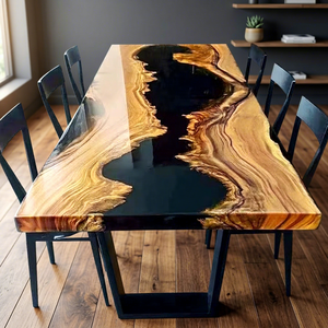 Mesa de Comedor Ovalada Extensible Ergonómica de Madera Moderna, con Banco para 4 Personas, Diseño de Mediados de Siglo, Muebles para Oficina en Casa, PERFECTA - Product Image 3