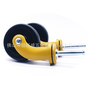 Junyuewei Swivel Caster 60mm Silent Medical Furniture Wheel With Insert Rod And Snap Ring - Product Image 2