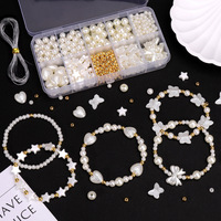 Ensemble de colliers et bracelets faits à la main, jouets pour enfants, accessoires, perles en plastique acrylique Lucite