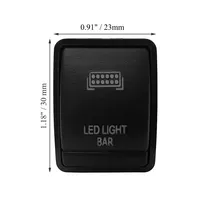 Sakelar Tombol Tekan Lampu Mobil 12V Lampu Kabut Led Biru Sakelar DRL untuk Nissan Navara NP300 X-trail T32 Pathfinder R52