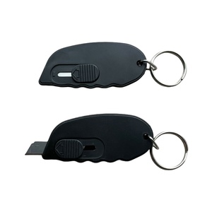 Promocional logotipo personalizado retráctil Mini cortador de sobres de plástico llavero abrecartas - Product Image 6