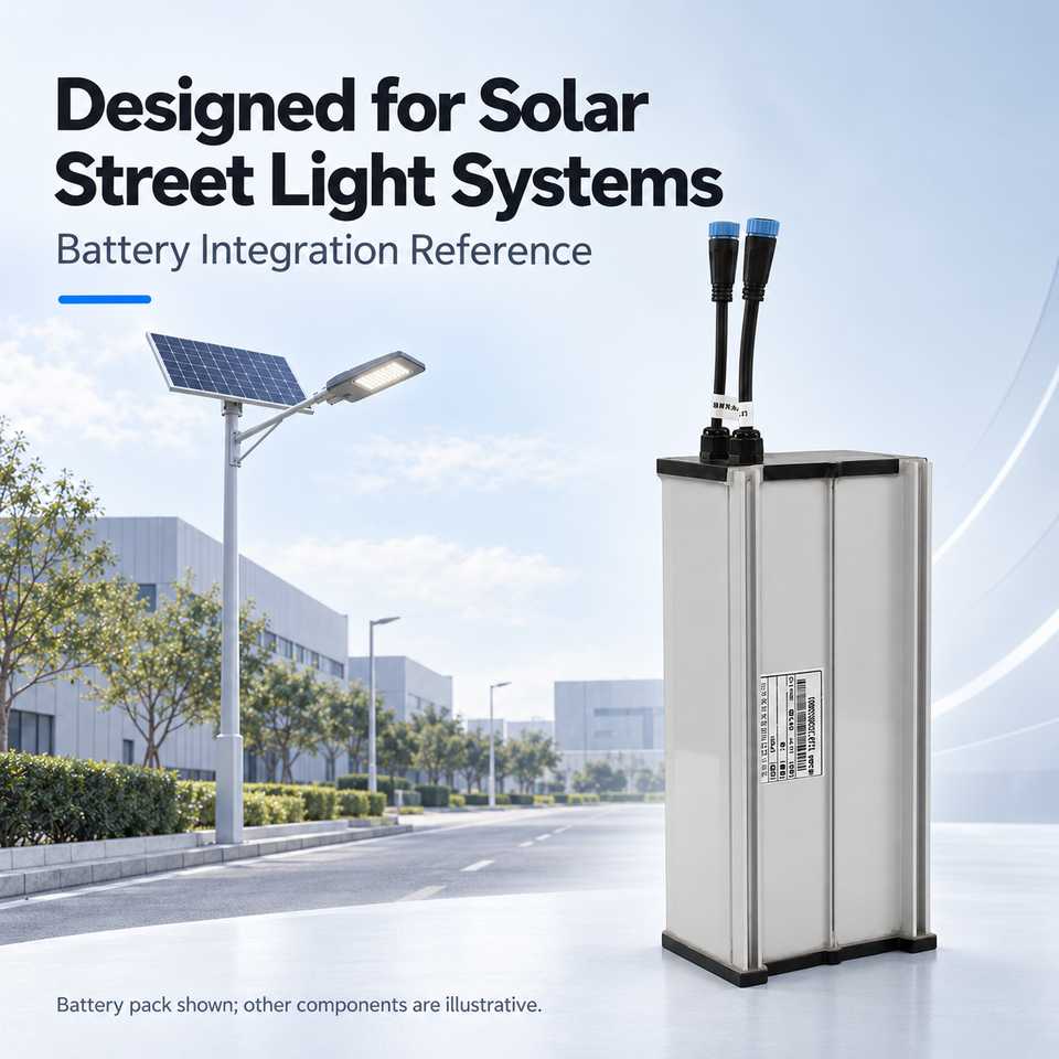 Solar Street Light LiFePO4 Battery Pack 12.8V 25.6V 30Ah 54Ah 60Ah with ...