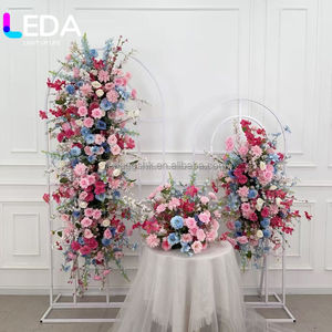 LEDA Wholesale Artificial Floral Runner Customized Floral <b>Props</b> Decoration Flower Row For Wedding Backdrop Table Decor - Product Image 1