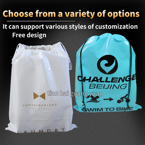 Tùy chỉnh nhựa dây kéo túi với thời trang dây rút túi và tái sử dụng túi bên trong - Product Image 5