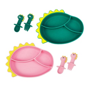 Fabricant de moules en silicone sur mesure, assiette pour bébé, service OEM/ODM, vente en gros, logo personnalisé, couleur personnalisée, fournitures de vaisselle en silicone - Product Image 1