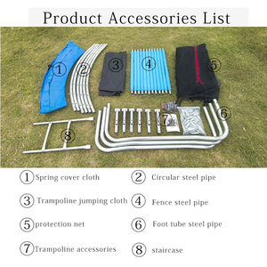 Heißer Verkauf der AXU Factory 6ft/8ft/10ft/12ft Sprung trampolin PVC Indoor/Outdoor Fitness geräte Sicher für Kinder für Jungen - Product Image 2