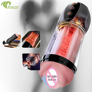 カスタムロゴ入り男性用バイブレーター ソフトTPE電動飛行機型オナニーカップ 大人のおもちゃ 本物そっくりの膣ポーチ 10段階振動 - Product Image 1