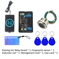 Module de contrôle relais NFC par empreinte digitale pour téléphone portable CHY DX-130D, contrôleur d'accès par carte IC à induction DC10V-120V, interrupteur pour locomotive