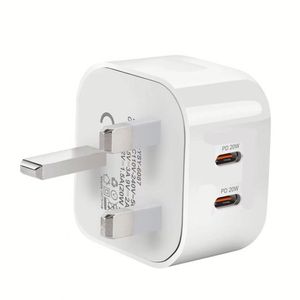 PD Travel Charger USB <b>C</b> 20W Fast Wall Charger <b>Adapter</b> for iPhone 13 14 15 16 17 Pro Max UK 40W Power with OTP and OVP Protection - Product Image 1