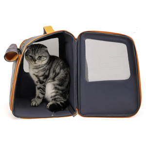 Mochila Transpirable para Gatos con Ventana Transparente, Bolsa de Viaje Plegable para Mascotas Pequeñas - Product Image 3
