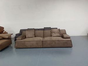 Meubles de salon modernes et simples au design italien canapé en cuir cubique combinaison modulaire ensemble de canapés en velours - Product Image 6