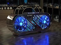 Fumashi DJ-03 Cabine DJ mobile en métal durable avec éclairage LED – MEILLEURE VENTE – Livraison rapide – Clubs de nuit, Thanksgiving, Noël, Nouvel An