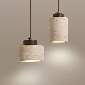Huangdong Stone Pendant Lamp Led 220V Home <b>Lighting</b> For Bedroom <b>Dining</b> Room Hallway Entrance Easy Installation - Product Image 1