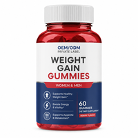 Gummies de Prise de Poids Marque Blanche OEM, Supplément Nutritionnel Masculin Omega 3 pour le Prise de Masse, Approvisionnement en Gros