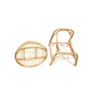 Fauteuil en rotin naturel écologique en forme d'œuf, fauteuil de détente moderne en bambou pour jardin, balcon, salon - Product Image 5