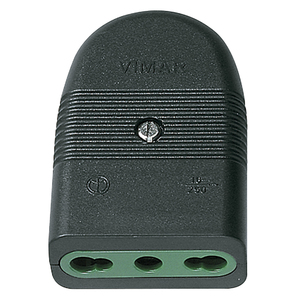 Vimar 2P + T 16A P17/11แกนซ็อกเก็ตสีดำ4x6.6x1.8ขั้วต่อ ceeform - Product Image 1