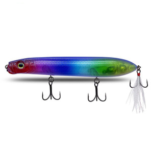 Esca da Pesca in Plastica per Acqua Dolce, Modello <span class=keywords><strong>Le</strong></span> Dog 105mm-165g, Esca Galleggiante a Forma di Matita per Lanci Lunghi con Ganci Z-Dog - Product Image 5
