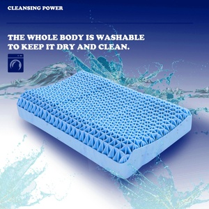 Oreiller en grille de polymère 100 % élastique, soutien ergonomique réglable pour le cou, rafraîchissant et respirant pour toutes les positions de sommeil - Product Image 2