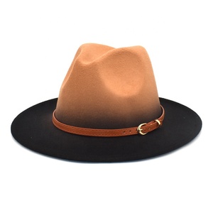 Unisex rộng vành cảm thấy Fedora Mũ người đàn ông phụ nữ Panama Trilby <span class=keywords><strong>hat</strong></span> với ban nhạc Vành Mũ Phụ Nữ Fedora - Product Image 3