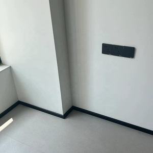 Rodapié de madera de roble macizo estilo francés con acabado pintado, moldura de esquina de pared, embellecedores de madera lacados en <span class=keywords><strong>blanco</strong></span> para el hogar - Product Image 2