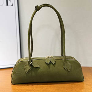 באיכות גבוהה אופנה וינטג עור אמיתי נשים תיק יד, בית השחי ארוך ידית עיצוב תיק כתף יצרן הסיטונאי - Product Image 5