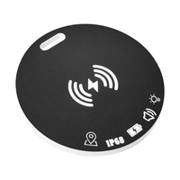 Localisateur intelligent étanche certifié MFI en forme de carte ronde, compatible avec la fonction Localiser d'Apple, anti-perte pour portefeuille et poche