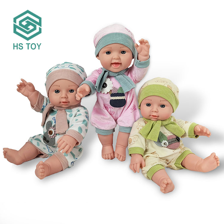 HS игрушки оптовая продажа 12 дюймов полный корпус виниловые ролевые игры реалистичный ребенок мини резиновые куклы для девочек