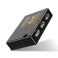 Conmutador HDMI OEM de 5 Puertos, Conmutador HDMI 5x1, 5 Entradas 1 Salida, Control Remoto IR con 3D Completo y 4Kx2K para HDTV, DVD, STB, PS4, PC