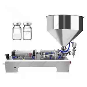 Petite machine pneumatique de haute précision pour le remplissage de liquides (boissons, eau pure) dans des flacons/bocaux en verre/plastique - Semi-automatique, à économie d'énergie - Product Image 1