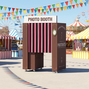 Machine de photomaton professionnelle avec imprimante, appareil photo reflex numérique, vidéo 360° pour les mariages, les fêtes et les événements - Product Image 2